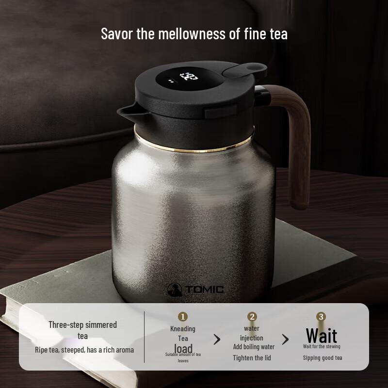 Temake Smart Insulated Titanium Teapot