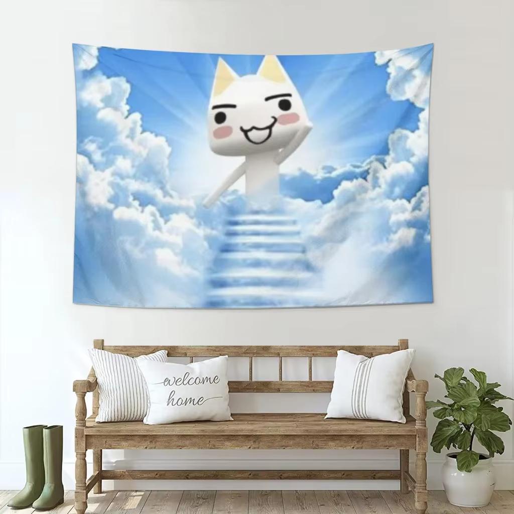 Inoue Toro Cute Cat Wall Hanging Tapestry Home Decor Bedroom Room Fabric Decoration