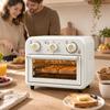 Four Hot Air Fryer 12L 1200 W Cookware Set Cream Steel