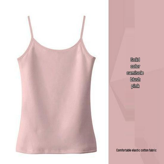 Women's Pure Cotton Black Camisole Vest – Small, Tight-Fitting, Sexy, Plus Size, Short Top for Summer/Spring.
