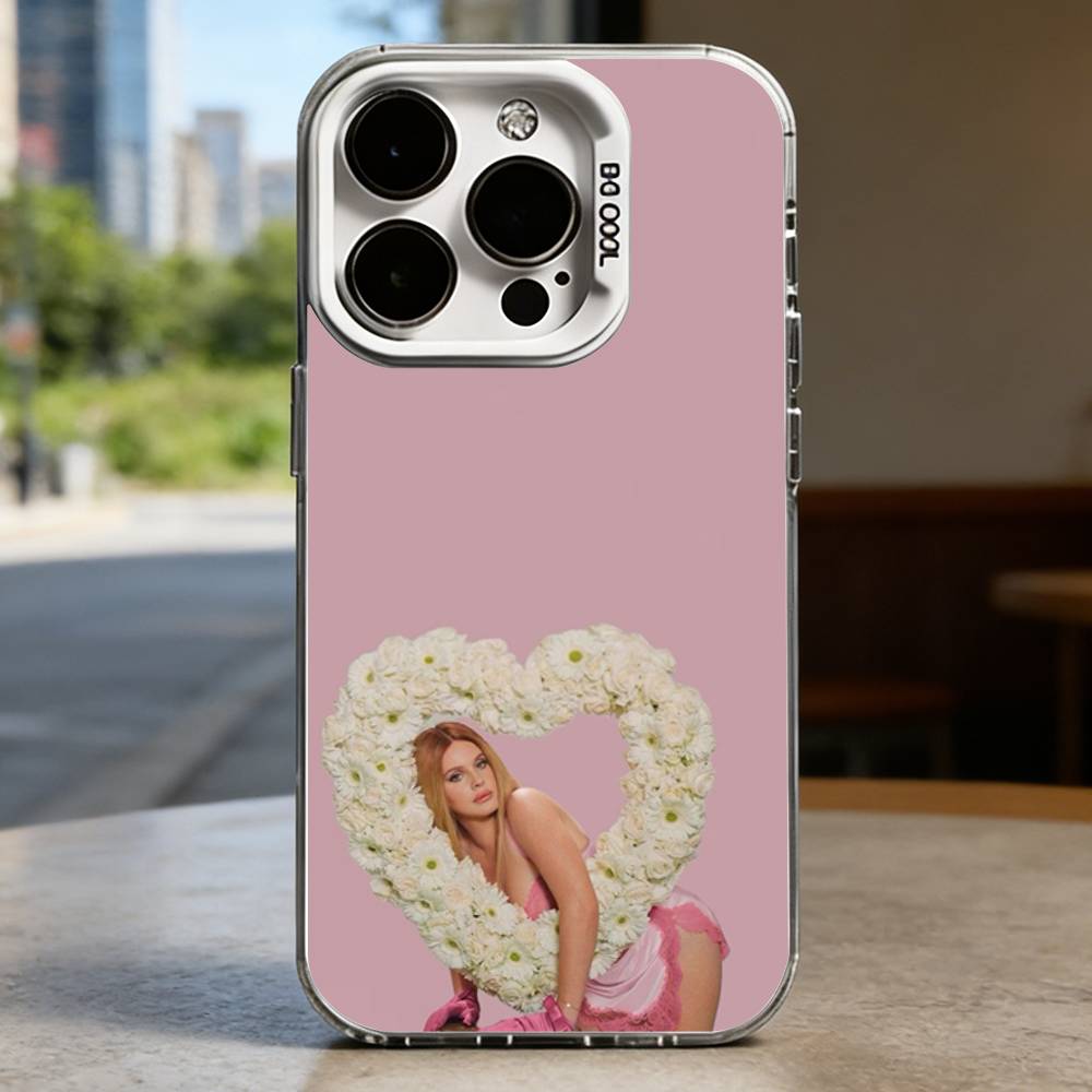 L-Lana Del Rey S-Singer White Shockproof Phone Case For iPhone 16,15,14,13,12,11,Pro,XS,Max,Plus,Mini,SE iPhone16PROMAX
