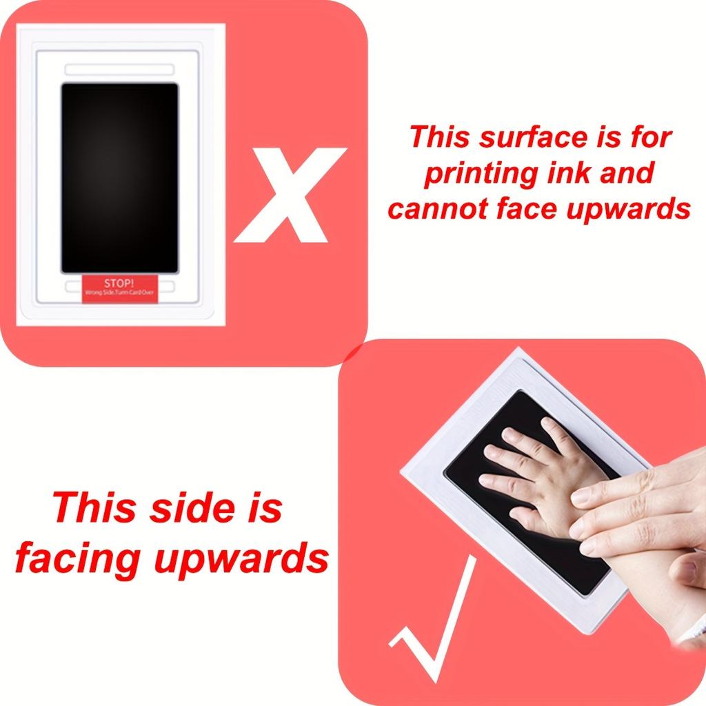 1/5set First Footprints Printing Kit of New-life & Pet Paw Souvenir Supplies for New Parents Keepsakes Memories Gifts Wash-Free