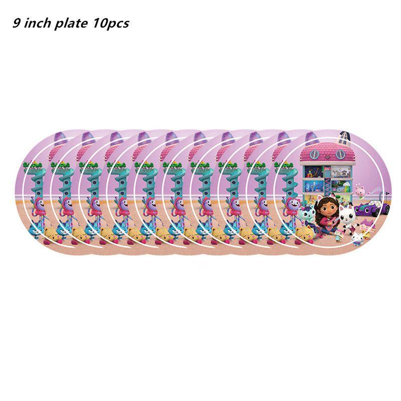 Gabbys Party Dollhouse Supply Plate Tissue Banner Tablecloth Balloon Decoration
