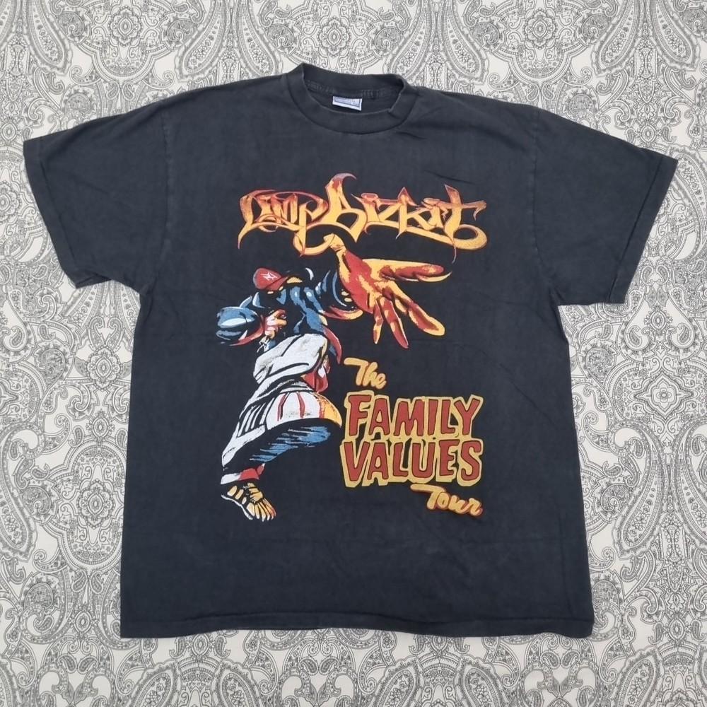 

Vintage Limp Bizkit T Shirt Family Values Tour 90s Graphic Print XL
