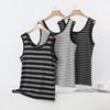 Striped Sleeveless Women's U-Neck Tank Top - Wide Shoulder Modal Camisole 2026 Summer Edition