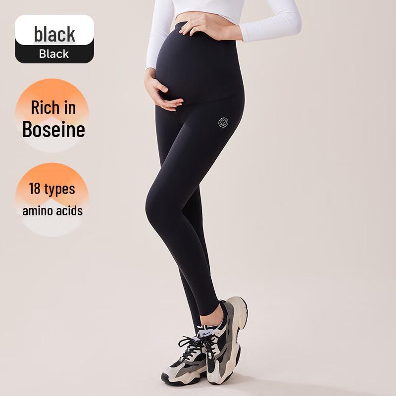 JOYNCLEON Umstands-Bosein-Hai-Leggings mit Bauchstütze (Herbst Winter)