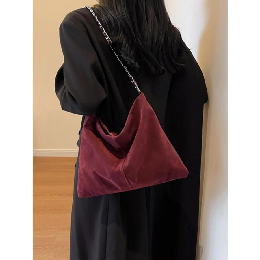 Maillard женская сумка через плечо с цепочкой осень-зима винтажная замшевая сумка — фото 5