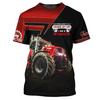 Farm Tractor Graphic T Shirt For Men Truck 3D Printed T-Shirts Casual Round Neck Tops Loose Short Sleeve Oversized Unisex Tees