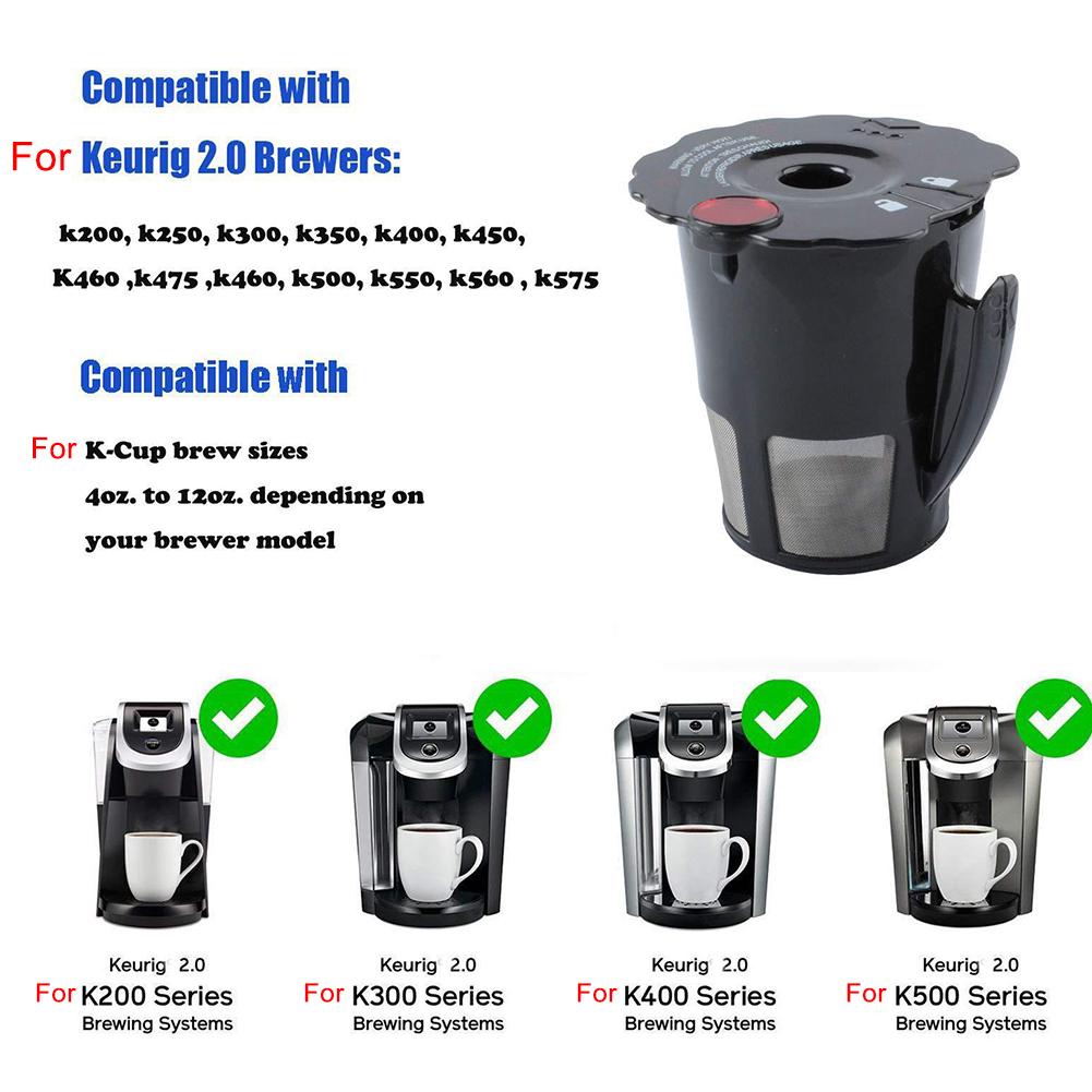 Coffee Machine Filter Core for Keurig 2.0 My K Cup Reusable Mesh Filter Cup