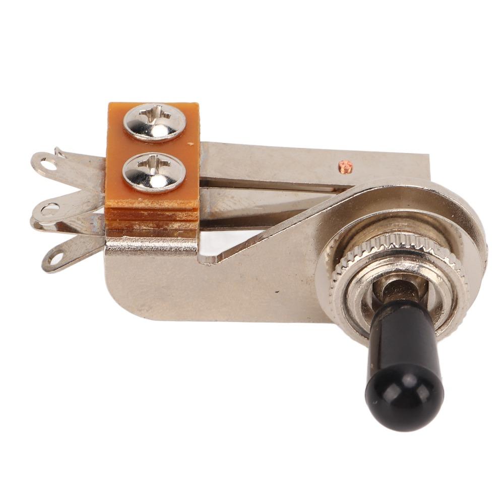 3 Way Toggle Switch Black Cap Guitar Parts Professional L-Shaped Switch For Electric Guitar