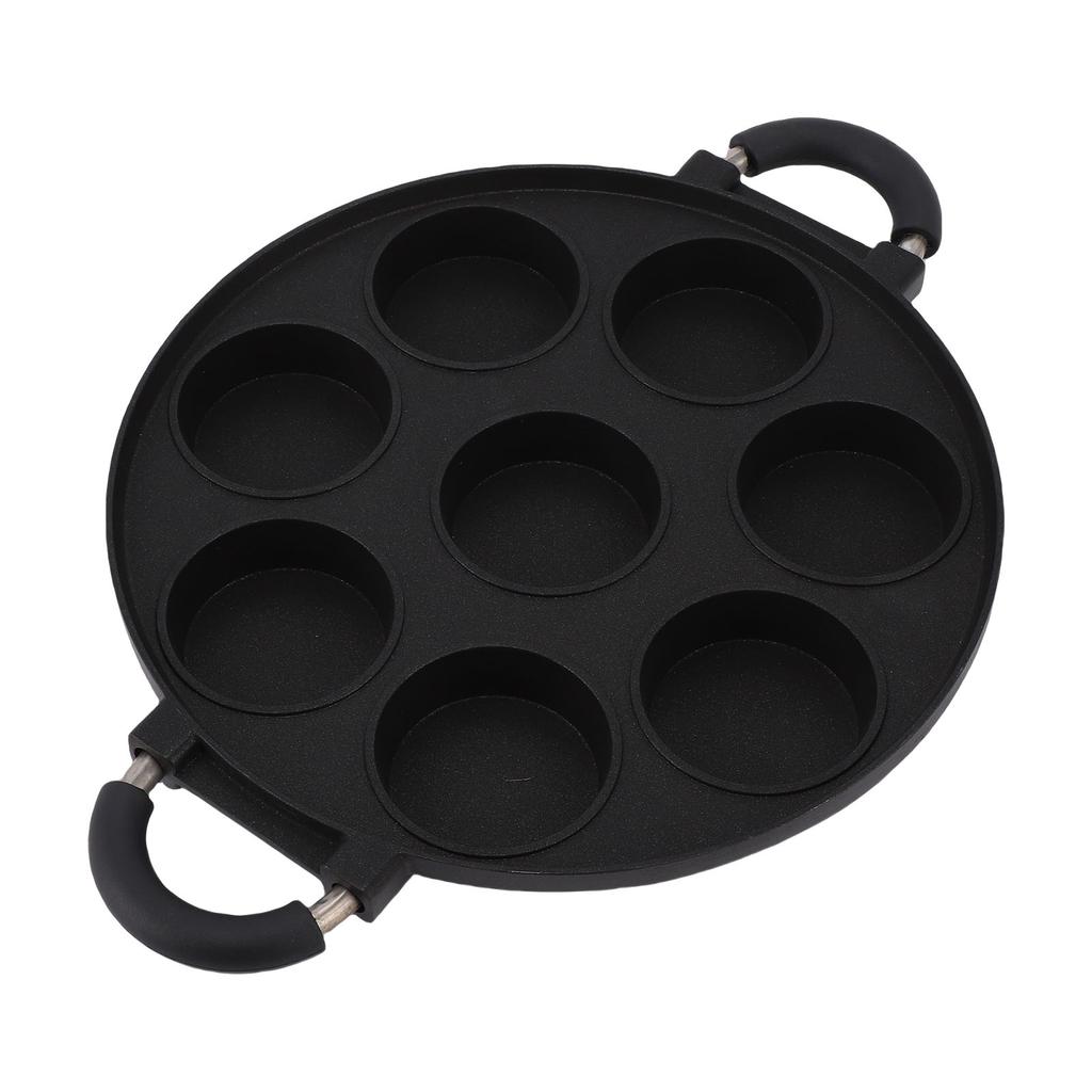 Egg Frying Pan 8 Hole Design Multifunctional Non Stick Egg Pancake Steak Pan for Travel Camping