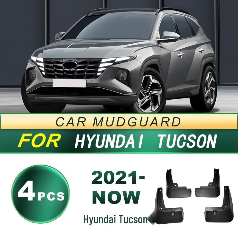 Hyundai Tucson L 21-NOW Soft Rubber Mud Flaps: Easy No-Punch Installation