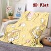 Gudetama 2D Flat Pattern Flannel Blanket High quality All Seasons Warmth and Comfort Perfect for Christmas Gifts.FMT261012377