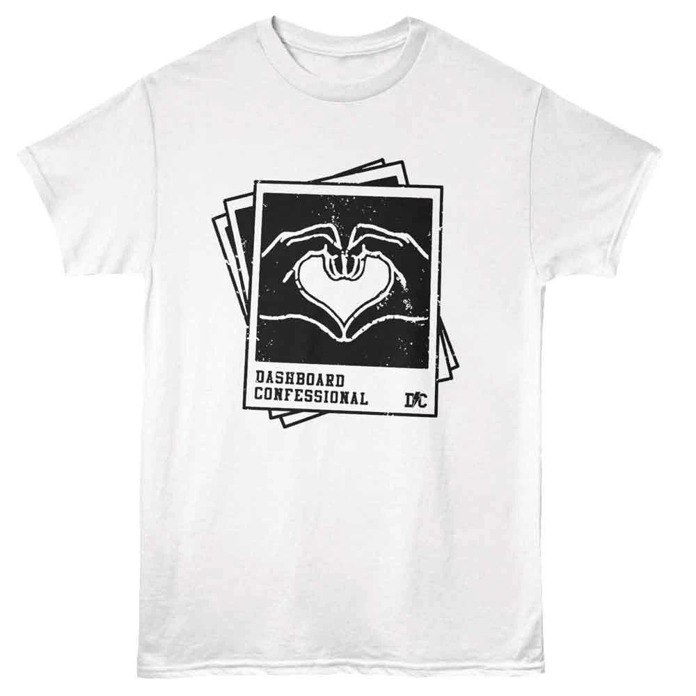 Dashboard Confessional - Pictures Hand Heart - White - Unisex Children s T-shirt 130