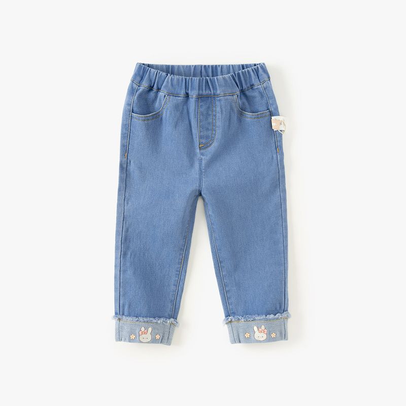 David Bella Children s Pants 2026 Girls  Jeans New Spring Straight-Leg Pants for Girls Toddler Long Pants Girls  Clothing Denim Blue [Ready Stock] 120