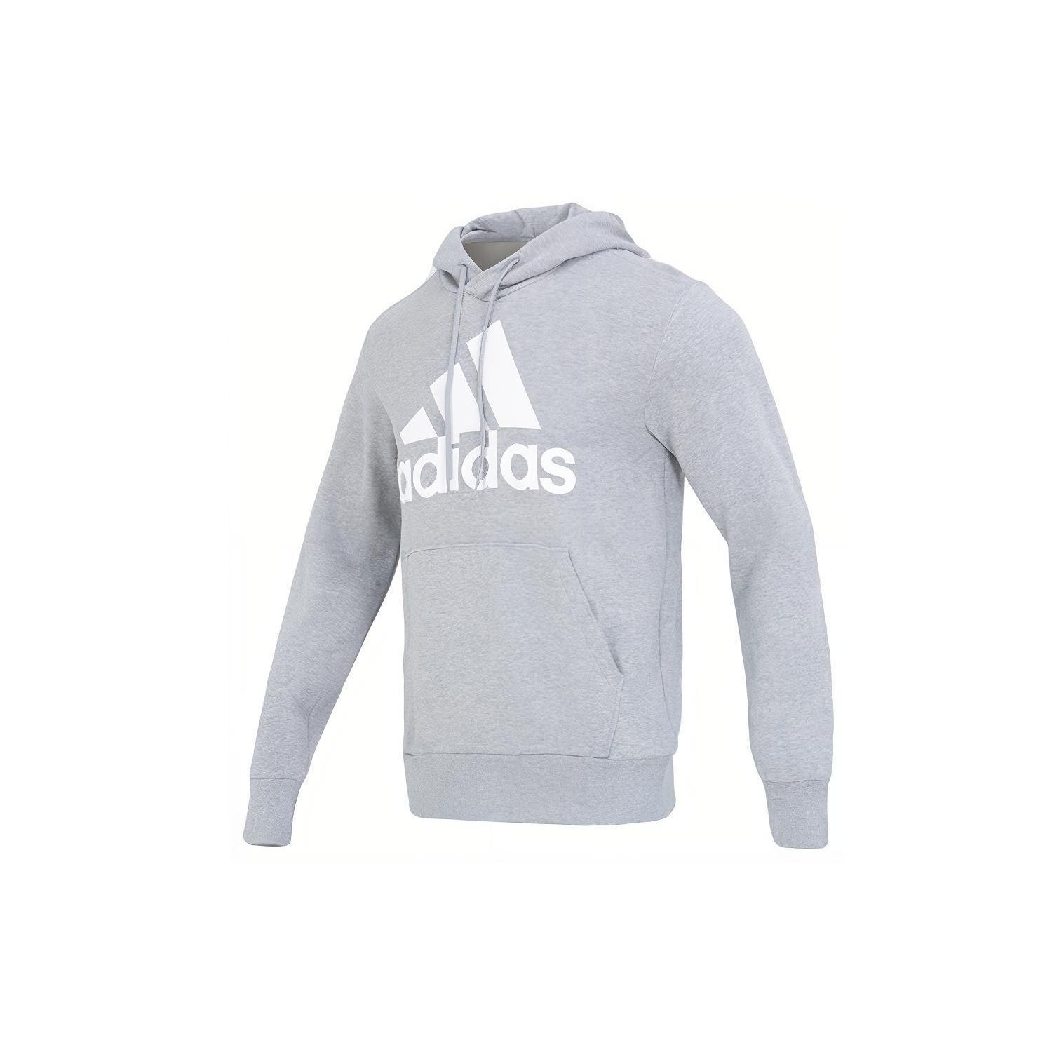 adidas French Terry Big Logo Hoodie Grey Men s IC9364 S