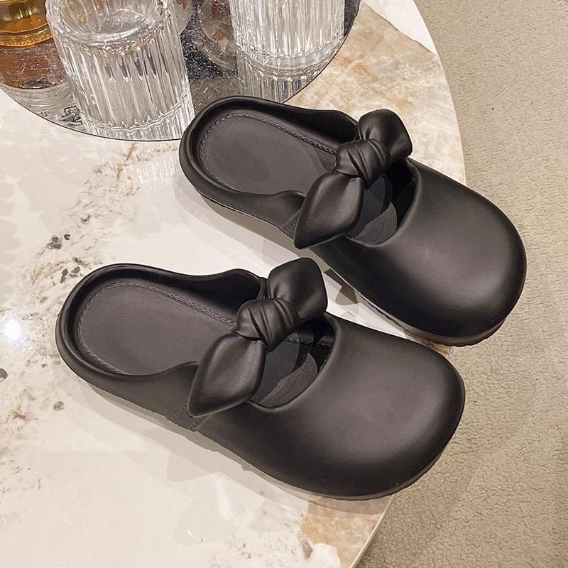 

Женские туфли с отверстиями, летняя новая мода, два способа носки, крутые шлепанцы на толстой подошве, нескользящие, повседневные, пляжные, сумка на голову 40/41 (suitable for 39-40)