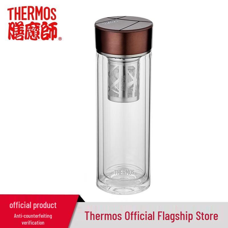 Thermos Double Wall Heat-Resistant Glass Mug
