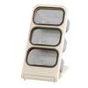 Desktop Stationery Organizer Cream Pen Holder Space-Saving for Students