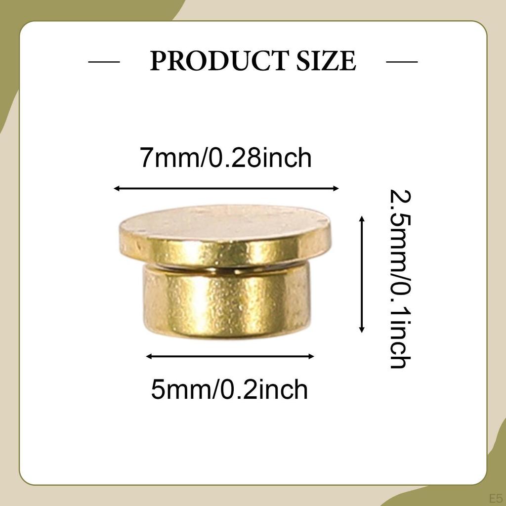 5 Pieces Mini Rotating Bearings Miniature Alloy Gold Turntables Rotary for Crafts Art