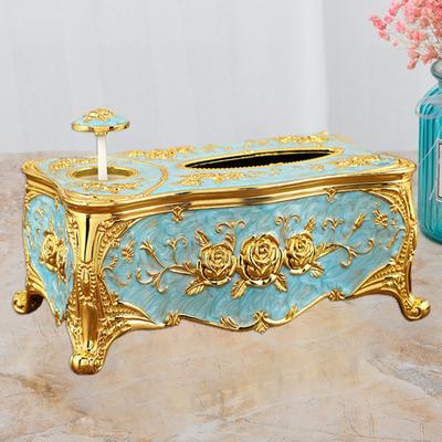 Napkin Box Dust-proof Refillable Wide Mouth European Style Hotel Tissue Container Office Supplies