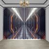 Nordic Ins Style Technology Sense Curtain Background Ktv Network Cafe Gaming Room Bedroom High Shading New Pattern Curtains Made Of Polyester Decor