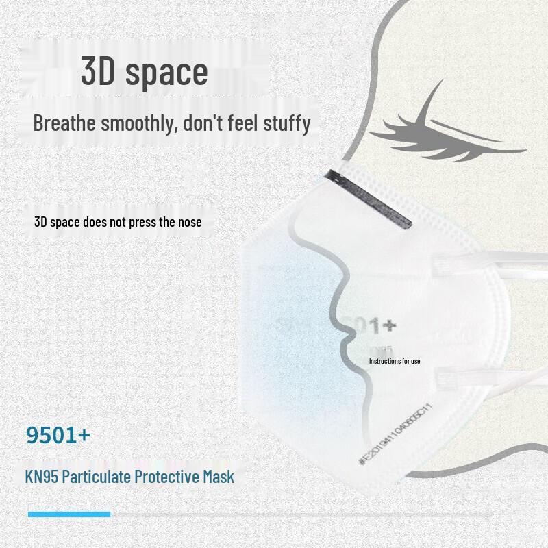 3M 9501+ KN95 Earloop Respirator