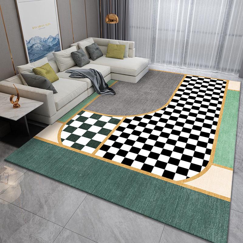 Luxurious Nordic Area Rug: Washable Carpet for Living Room, Bedroom, or Office Sofa and Coffee Table.