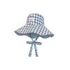 1Pcs Double-sided Plaid Wide-edged Lace-up Bucket Hat Summer Outdoor Versatile Sunscreen Sweet Mountaineering Hat