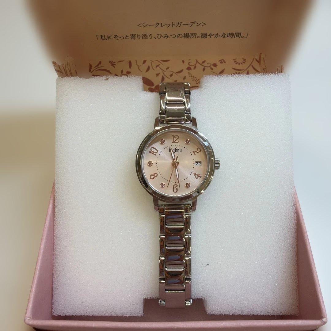 Ladies watch ALBA Angne pink dial in operation