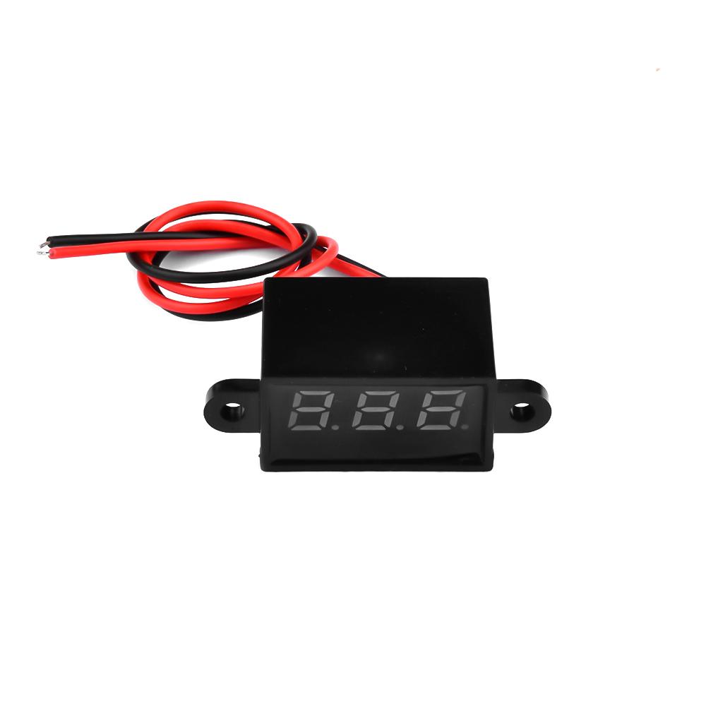Digital Voltmeter DC Waterproof Resistant Voltmeter Display Voltage Tester Meter for Motorcycle Car Tool Accessories