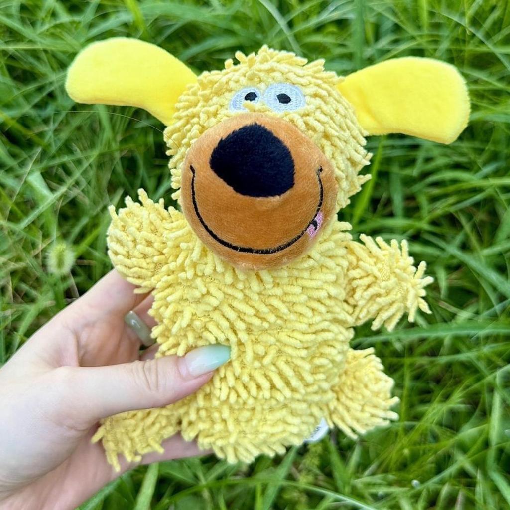 2025 Cute Cartoon Squeaky Plush Mop Dog Toy Chewproof Play Toy For Puppies Small Dogs Ideal For Home Playtime Fetch