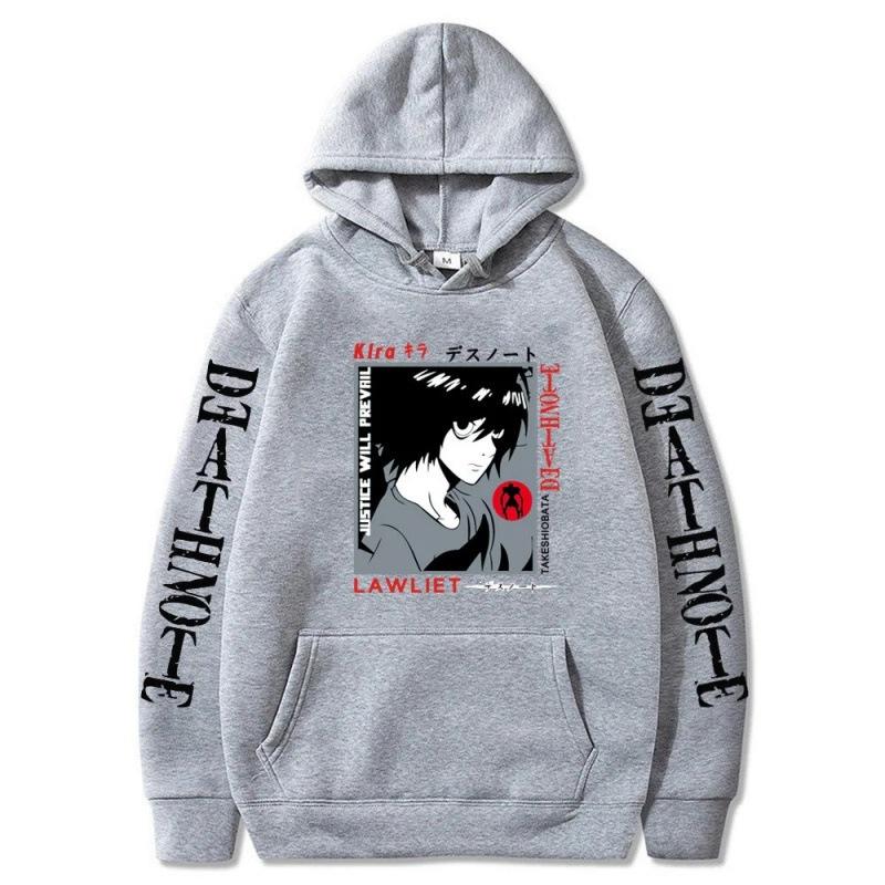 Death Note Autumn Print Men'S Hoodie Hoodie Y2K Clothing Retro Fashion New Break