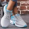 Women's Breathable Mesh Sneakers Fashion Air-cushion Running Sports Shoes Ladies Knitted Jogging Walking Shoes Anti-slip