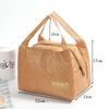 Foldable Reusable Leakproof paper Lunch Food Bag Container Portable Large Capacity Kids Boy Women Thermal Cooler Insulated Kraft