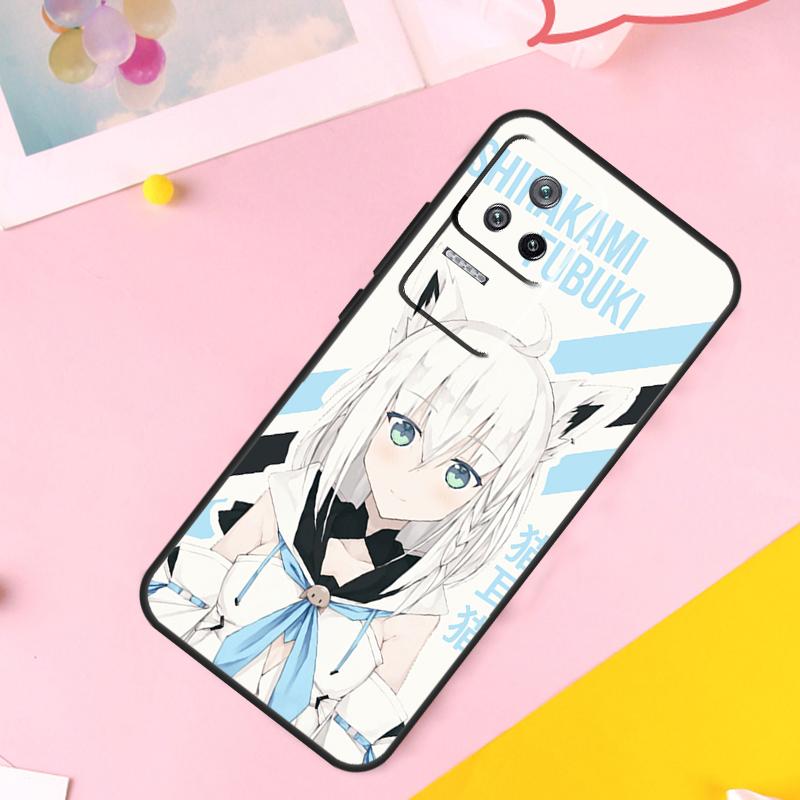 Shirakami Fubuki Hololive Case For POCO M6 X6 Pro X3 X4 X5 M5s F3 F5 Xiaomi 14 Ultra 12 13 Lite 11T 12T 13T Pro Funda