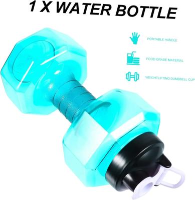 2200/2600 ml Hantel-Sportflasche, multifunktional, für Fitnessstudio, Sport, Outdoor, Camping, Radfahren, Wasserbecher, Hantel, süße Wasserflasche