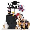 Cartoon Style Graduation Cake Topper Bachelor's Doll Graduation Ornament Decor Cake Decorating