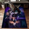 1pc Addams Family Wednesday5 Design Printed Area Rug Carpet for Bedroom Living Room Home Decor Rugs Mat Non Slip Mat Rug for Bedside