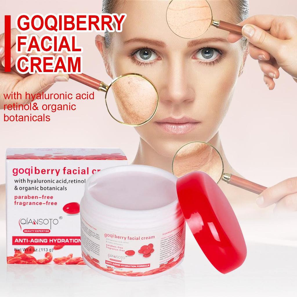 WolfBerryes pleťové krémy 113 Goji Essence hydratační péče o pleť Goqi Berry Chinese Matrimony Vine Shin Care Kosmetický krém proti vráskám