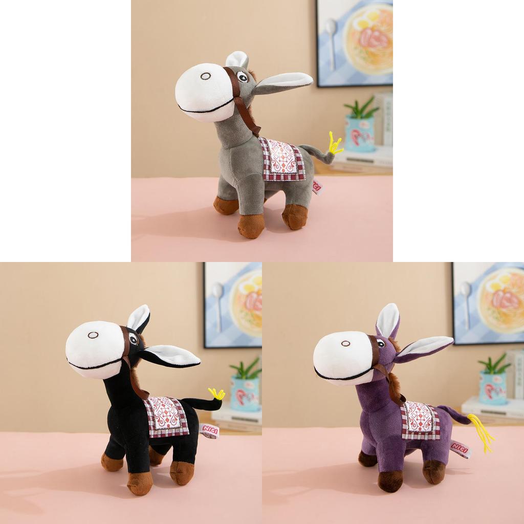 Peluche Asinello Giocattolo Animale Carino Regalo Per Bambini Ragazzi E Ragazze