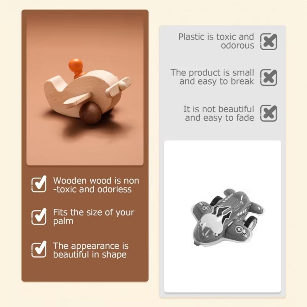 Brain Game Simulation Airplane Model Detachable Aircraft Montessori Toys  Home Decor