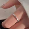 Silver Color Irregular Bumpy Ring Female Opening Adjustable Index Finger Rings for Women Fashion Jewelry Accessories Anillos
