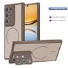 For Magsafe Magnetic Shockproof Phone Case for Samsung Galaxy S26 Ultra S25 Edge S24 Plus S23 FE Bracket Lens Protection Cover