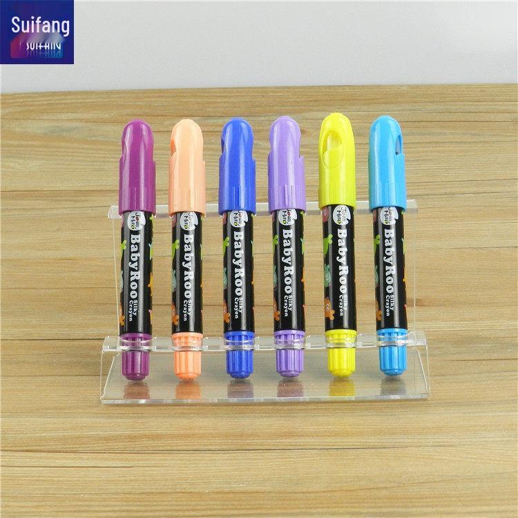 Acrylic Fountain & Ballpoint Pen Display Stand, Transparent Plexiglass Holder