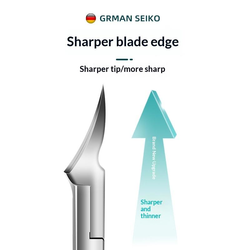 1/2/3Pcs Stainless Steel Toenail Clippers Set With Ergonomic Handle,Includes Wide Mouth Angled Scissors,Nail File Cuticle Tool