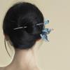 Chinesischer Stil Blaue Fischschwanz-Haarnadel Neu Aufgewickeltes Haar Modische High-End Haaraccessoires Antiker Stil Damen Haaraccessoires