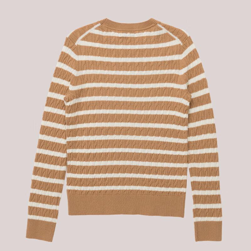 HAZZYS Women's Striped Pullover Wool Sweater