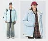 Winter couple hooded cotton-padded jacket new thickened casual loose flow warm cotton-padded jacket solid color versatile cotton-padded jacket