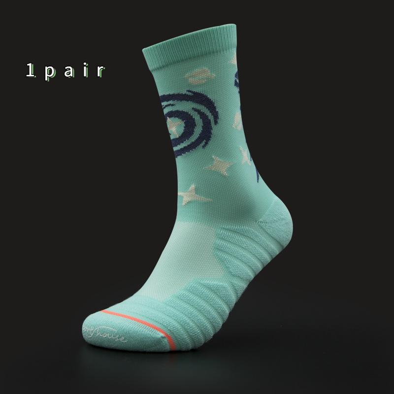 

Носки, размер 35-39, женские чулки средней длины, весенне-летние тонкие светоотражающие носки для ночного бега, весенне-осенние спортивные носки One-size зелёный